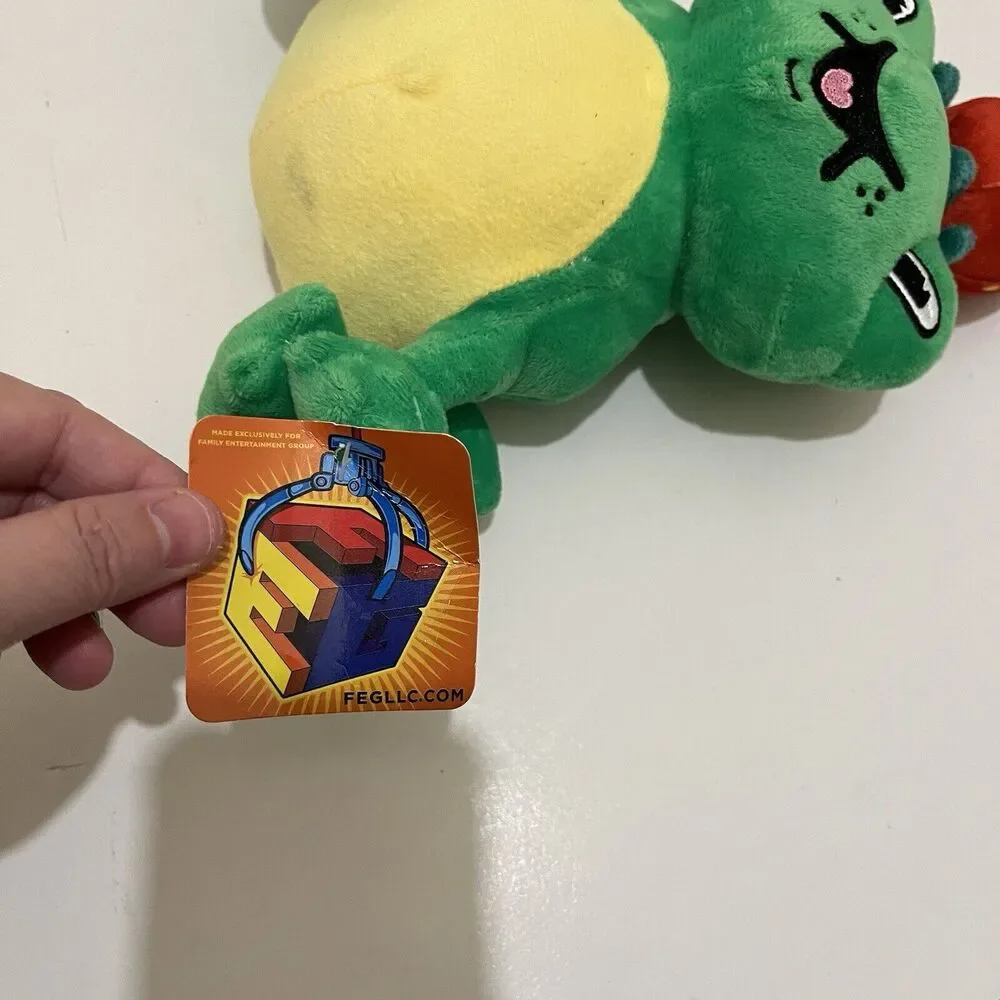 Ideal Toys Direct Green Frog with Strawberry on Head Plush 11